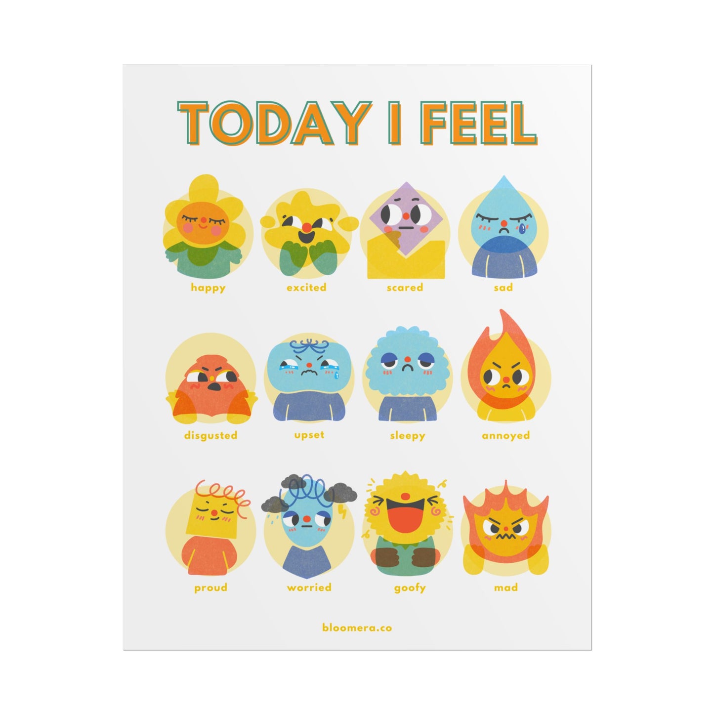 Emotions Chart for Young Children | Teaching Emotional Intelligence and Emotional Regulation to Kids