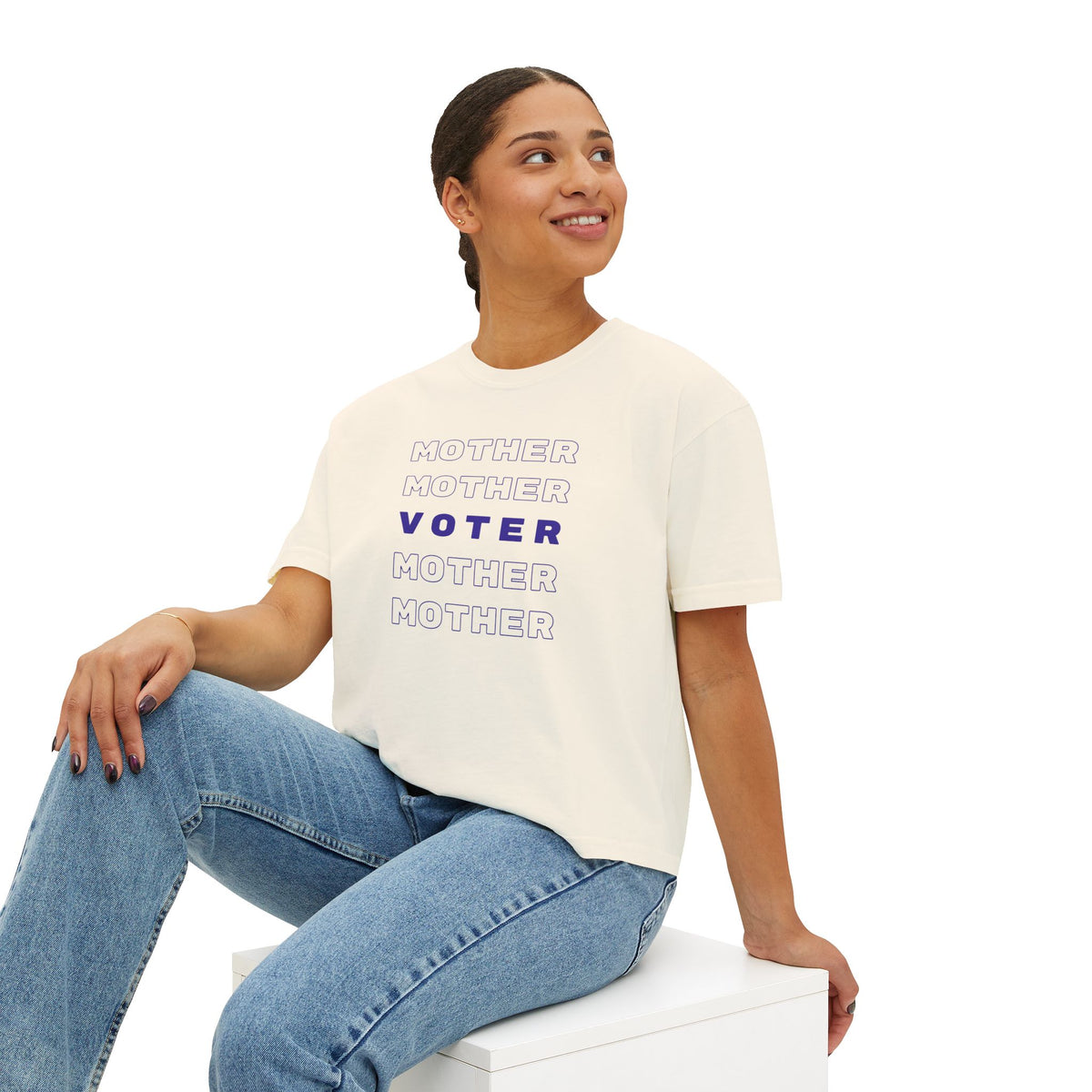 Mother Voter Mother Boxy T-Shirt by Mom Friends Collective