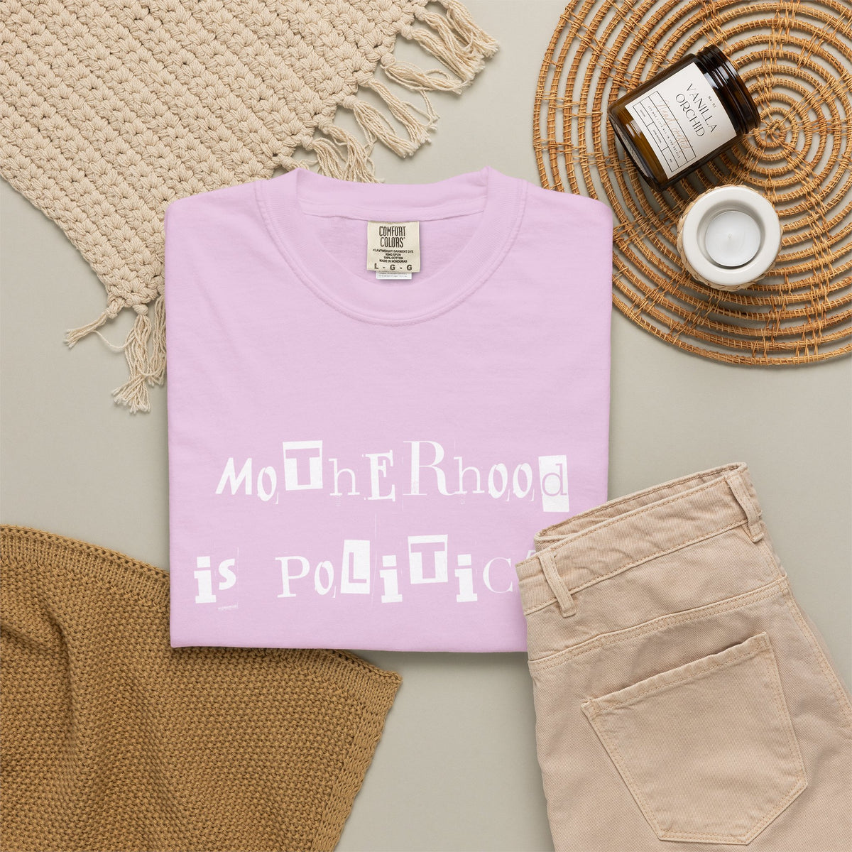 Motherhood Is Political (and PUNK) Comfort Colors Tees