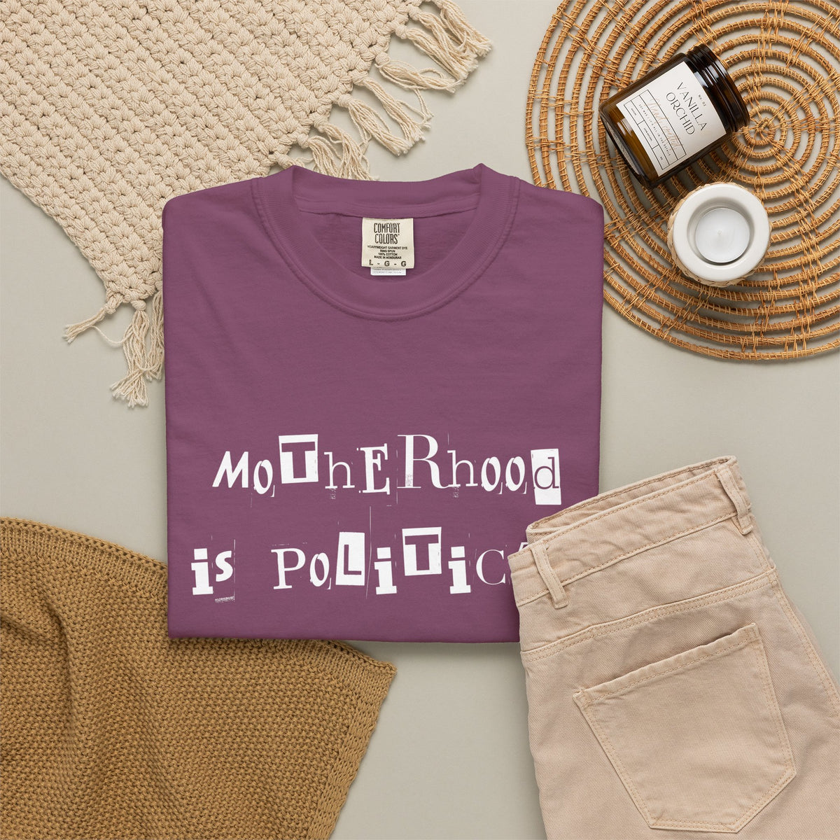 Motherhood Is Political (and PUNK) Comfort Colors Tees