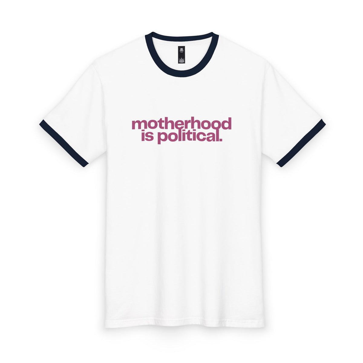 Motherhood is Political Ringer Tee by Mom Friends Collective