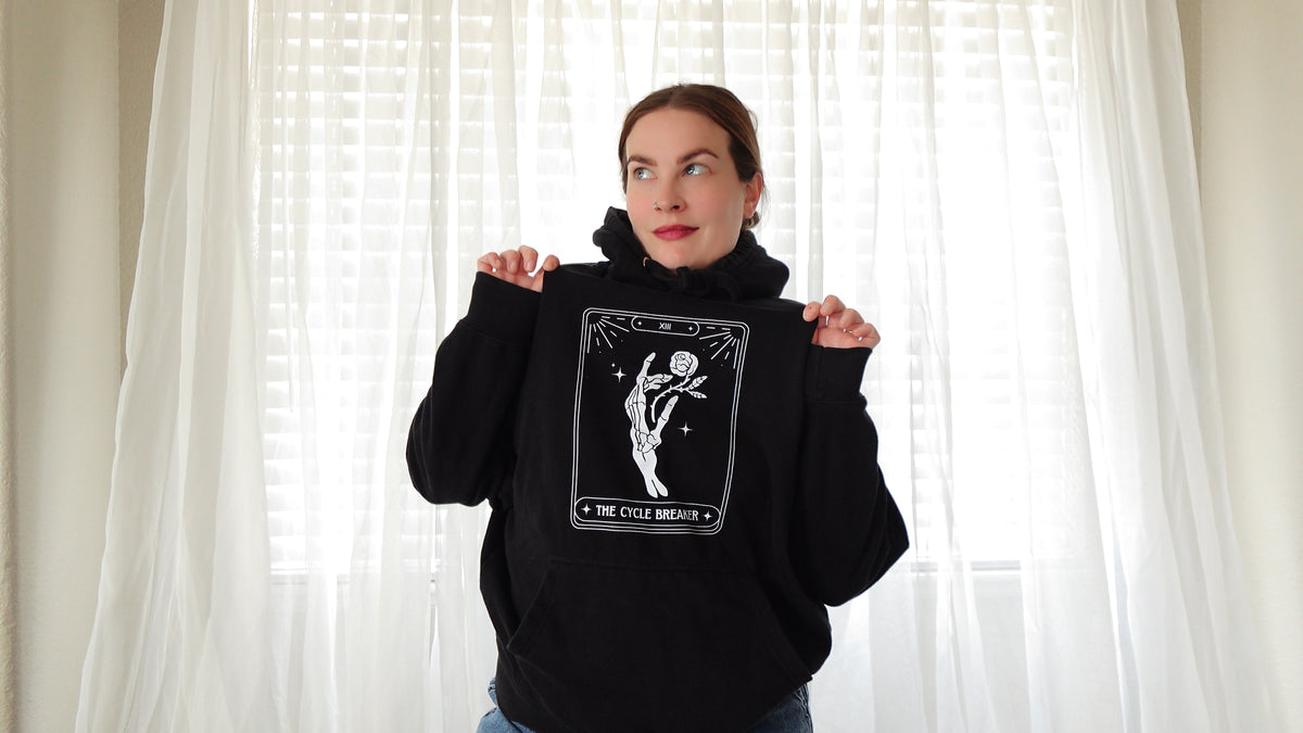 The Cycle Breaker Tarot Unisex Hoodie